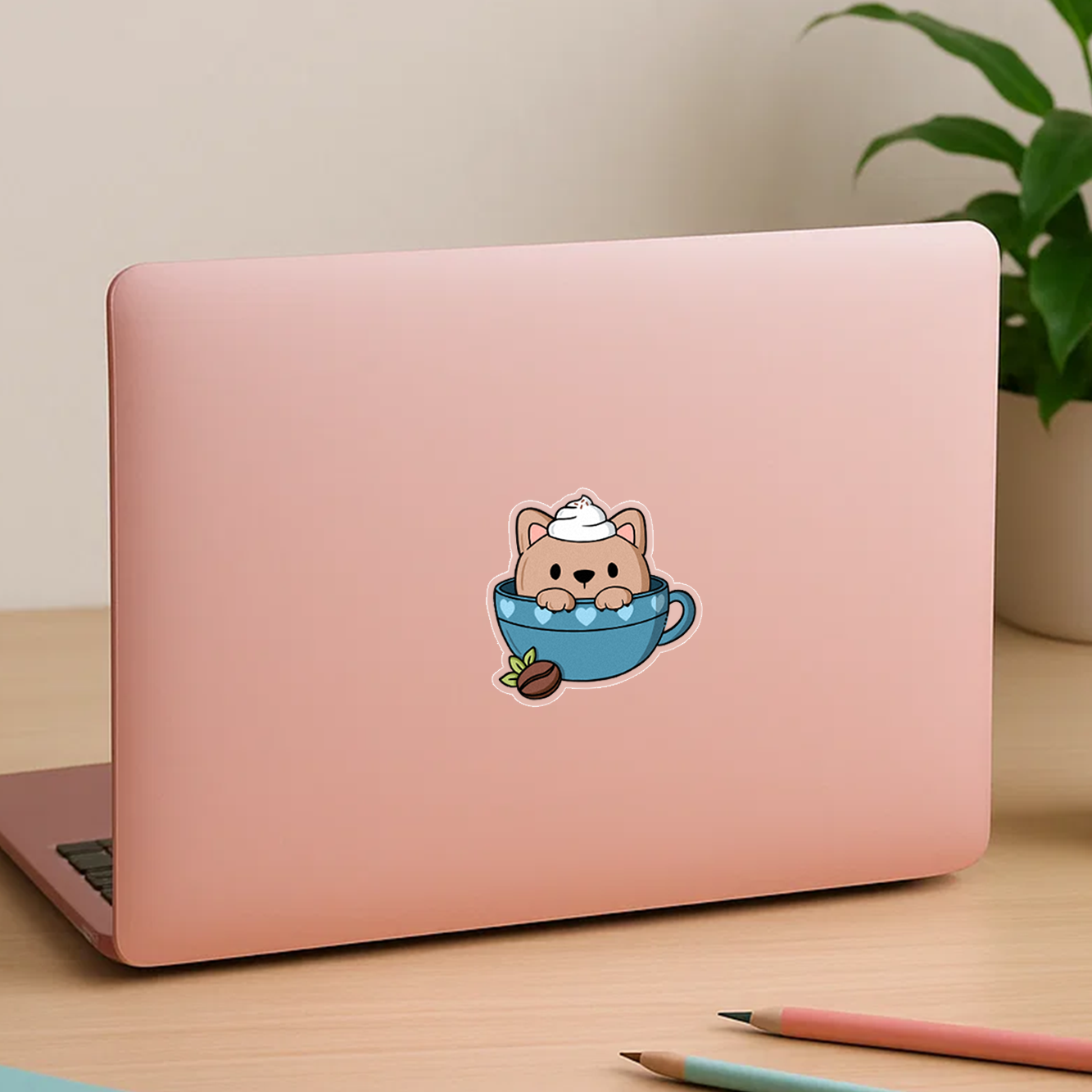 "Coffee Puppy" Vinylsticker