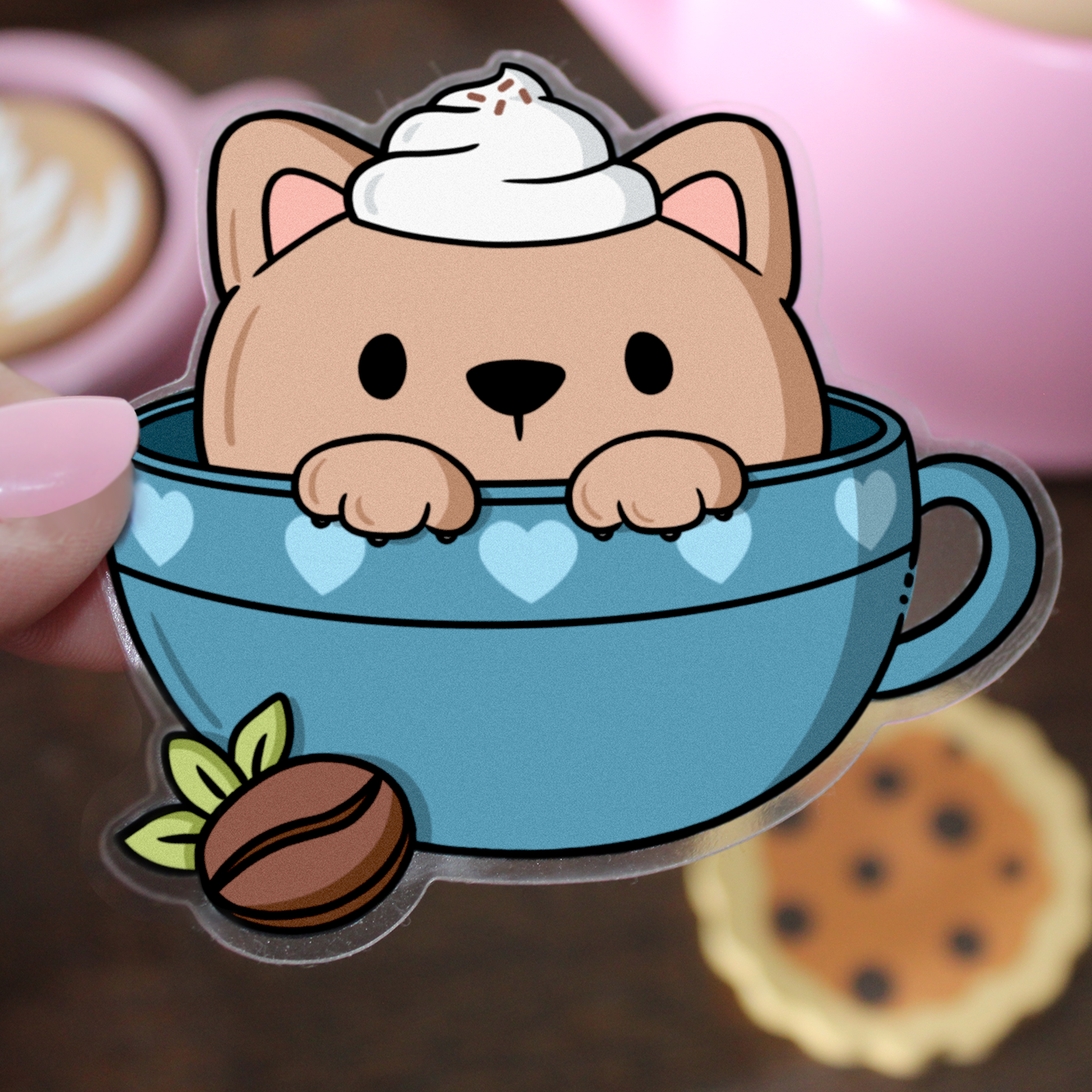 "Coffee Puppy" Vinylsticker