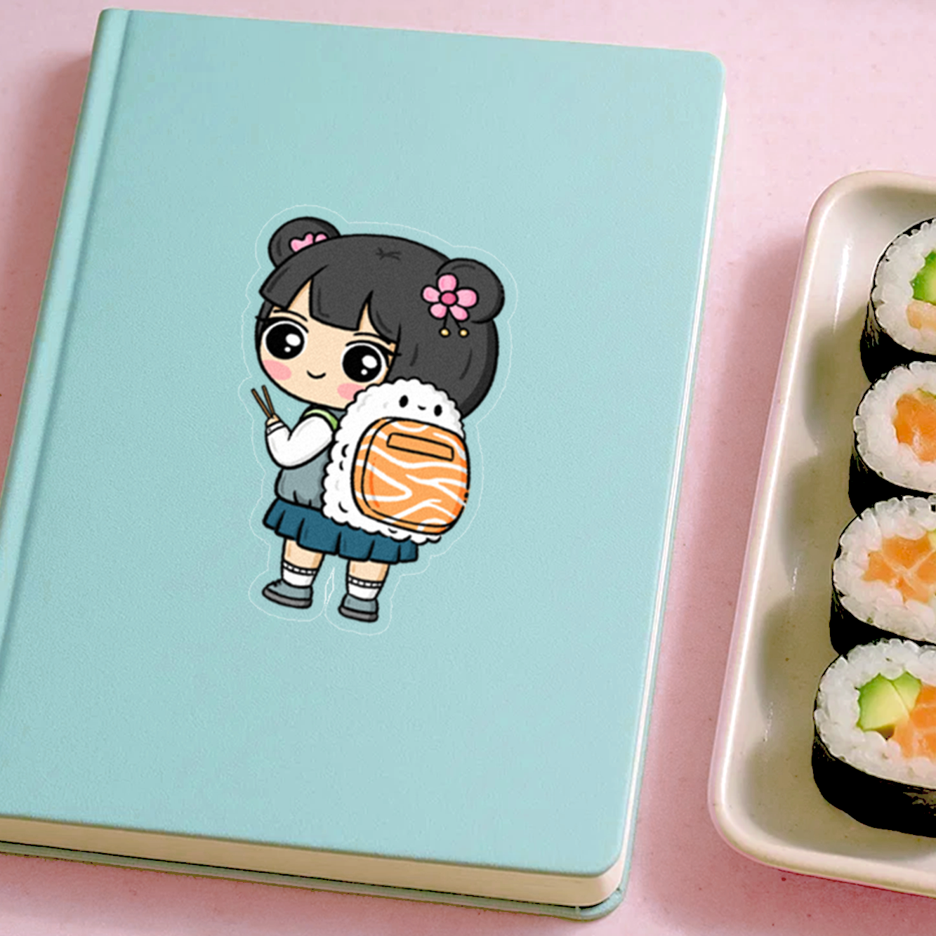 "Sushi Doll" Vinyl Sticker