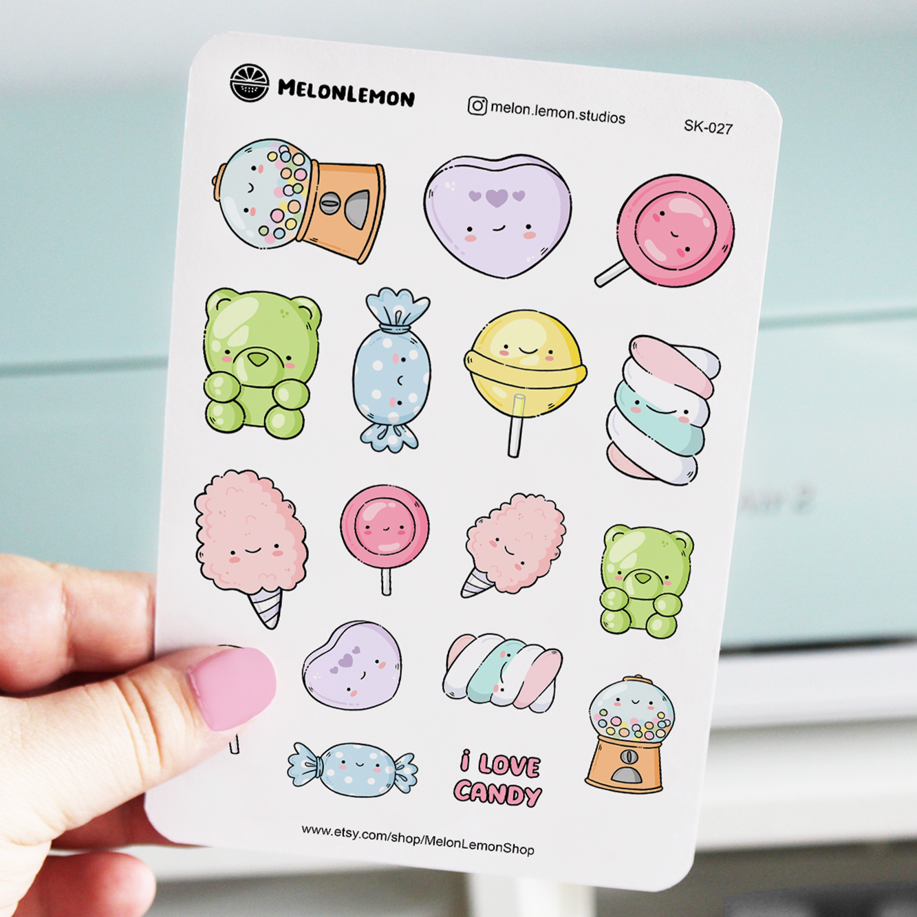 "Candy" Stickers Sheet